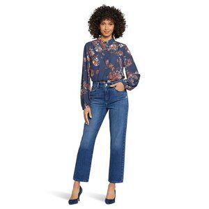NWT NYDJ Womens Size 29 29x29 or 31 31x29 Blue Charlotte Relaxed Ankle Jeans NEW